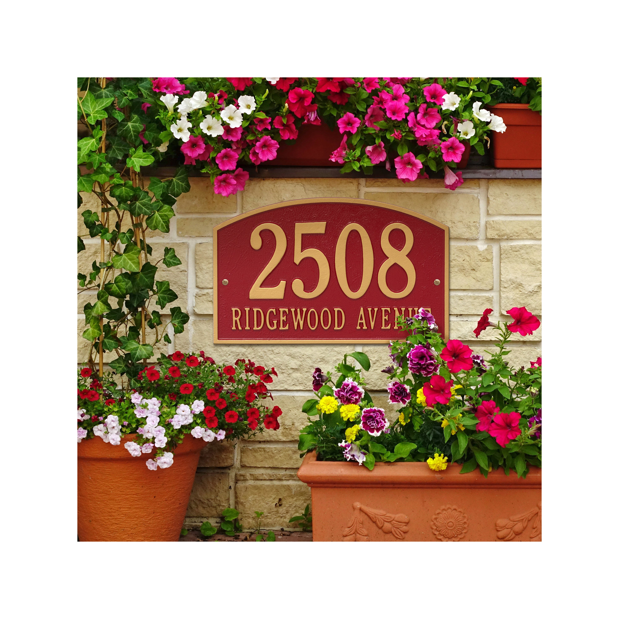 Legacy 2-Line Wall Address Plaque