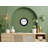 Elegant Decorative Wall Clock, 11.8 inches Diameter, Black Plastic Frame, Real Glass Cover, 1.8 inches Thick | Stylish and Functional Home Decor | Perfect for Living Room, Bedroom, and Office Spaces-105528345
