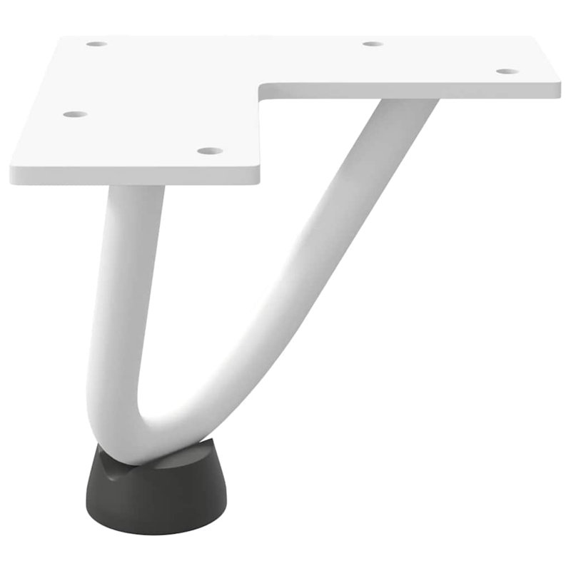 Ayauna Table Leg, White, 10cm H x 12cm W x 12cm D