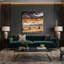 Art mural sur toile, "Tumbleweed Trails" de Southwestern-1826110797