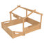 Lit double pour enfant avec toit, garde-corps, plateau et panneau intégrés, conception enfantine, naturel-1330657358-1330657347