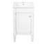 Armoire de salle de bain de style français 18 po avec rangement, solution pour petit espace avec lavabo en céramique, tablette réglable, charnières à fermeture en douceur-1744200330