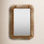 Teagan 28" Handwoven Pine Wall Mirror