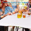 Table pliante robuste 6 pi, table en plastique multifonctionnelle, blanc