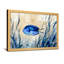 Animal poisson bleu nageant parmi des bulles d'algues-681024007-681024006-681024004