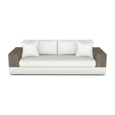 Embrace Wood Shelf Arm Sofa