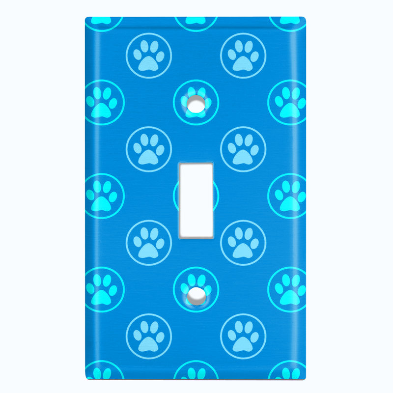 Patterned 1 - Gang Toggle Light Switch Standard Wall Plate