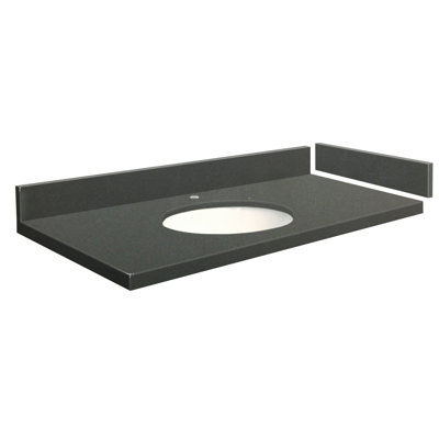 Madison 36.5'' Quartz Single Bathroom Vanity Top with Sink