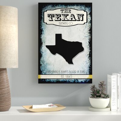 States Brewing Co Texas' Graphic Art Print on Wrapped Canvas -  Ebern Designs, EBND3092 39247131