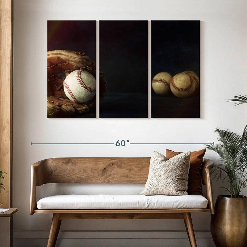 Baseball Sireci après le match, H 32 po x l 50 po