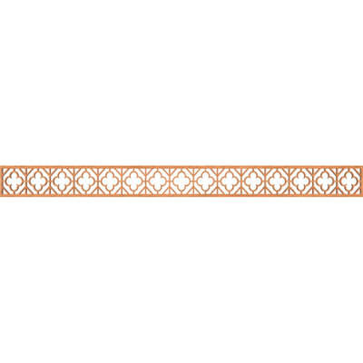 46 3/8"W x 4"H x 1/4"T Hazelton Fretwork Moulding, Cherry