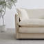 Ensemble de salon en chenille beige 1 + 1 + 3: style moderne, éponge, 3 pièces: sièges, tissu haut, structure en bois massif