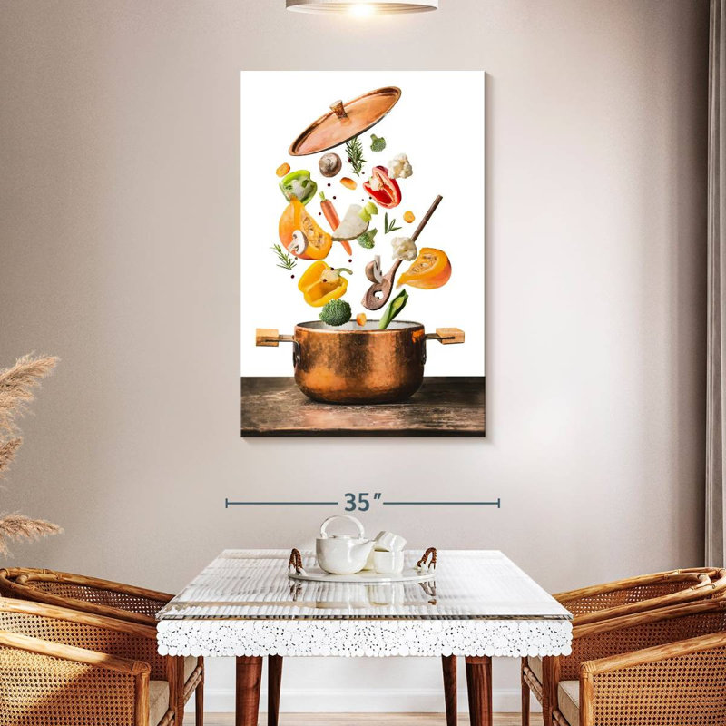 Cuisine végétalienne, H 48 po x l 32 po