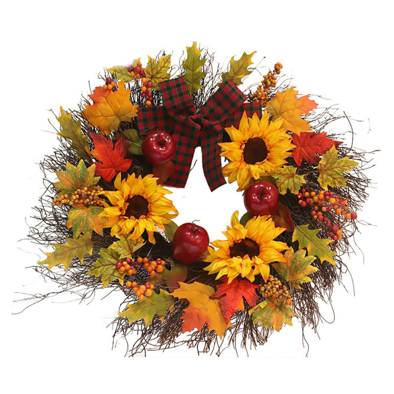 Baillons Faux Lighted Mixed Assortment 45cm Wreath