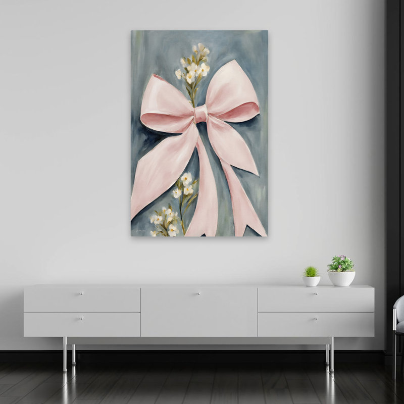 Rose et fleurs roses - Art contemporain contemporain féminin, H 40 po x l 60 po