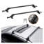 Barres transversales universelles en aluminium pour barres de toit nues - Capacité de 155 LBS