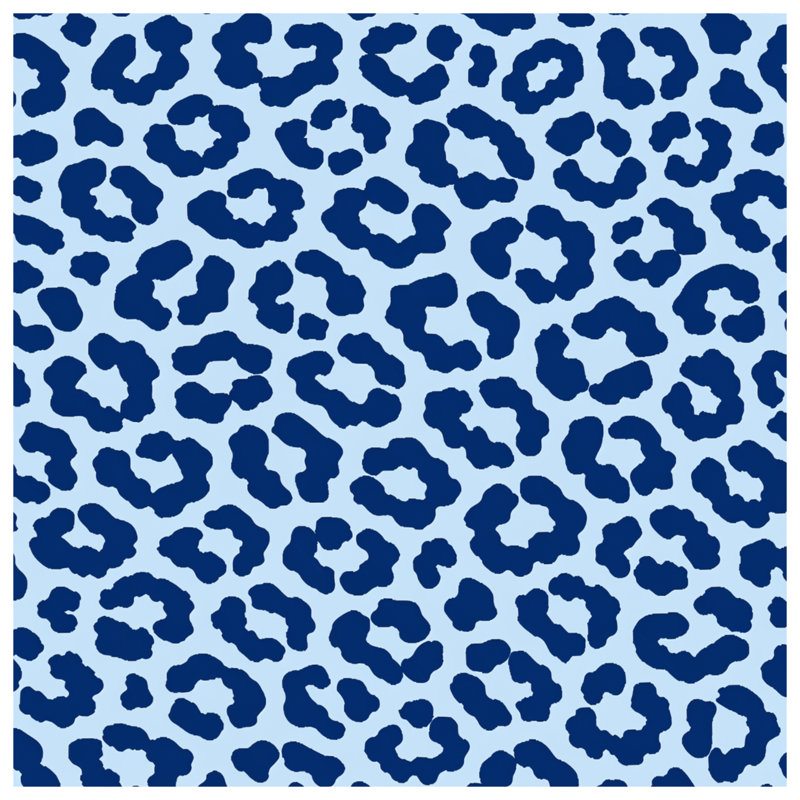 Rideaux de douche Blue Leopard, L 70 po x H 84 po