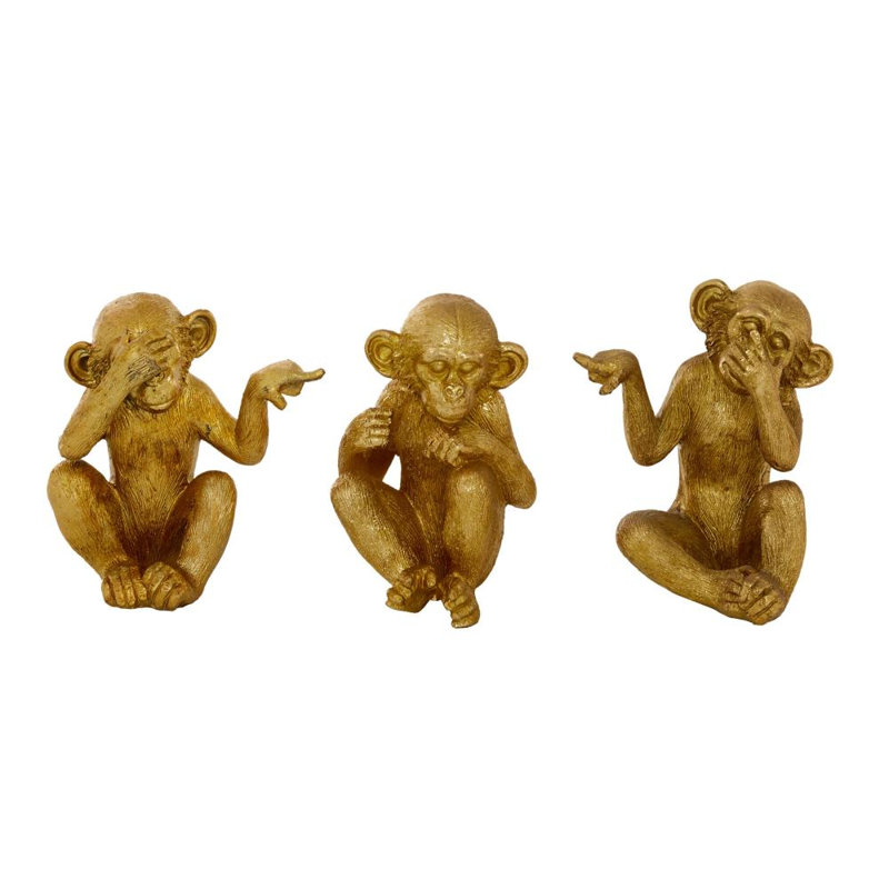 Sculpture polystone «See No Evil»