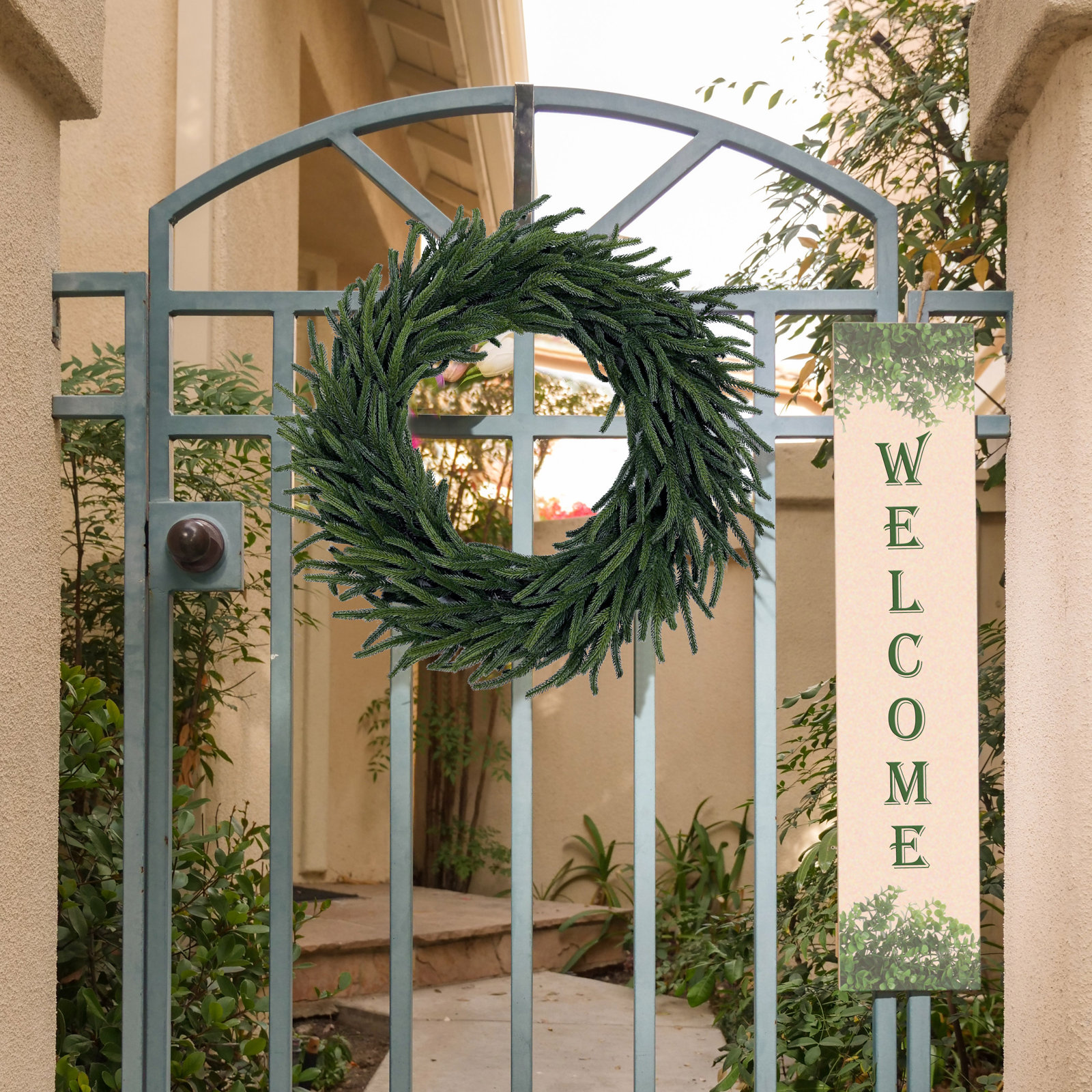 24" Handcrafted Norfolk Wreath