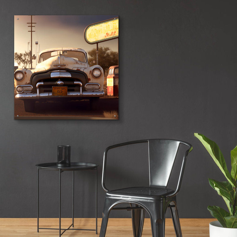«Route 66 4» par Ray Heere, H 36 po x l 36 po x P 0,2 po