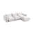 Minarik 3-Seat Chenille Fabric Upholstered Sectional Sofa With Ottoman-1557284150-1583857492