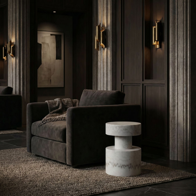 Mamud Marble End Table