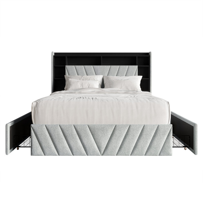 LIT PLEINE GRÈCE EN CHENILLE GRIS CLAIR, LIGHT GREY, FULL