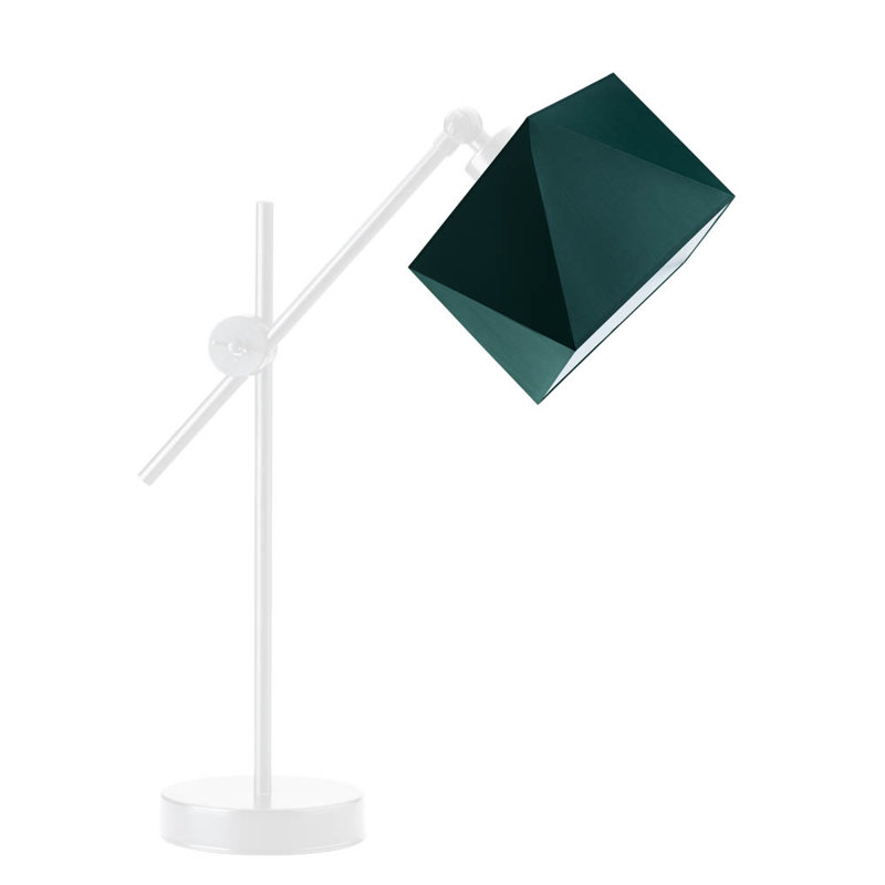 Birrell Adjustable Metal Desk Lamp, Bottle Green