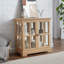 Vitrine lumineuse DEL, vitrine antique avec tablettes réglables, vitrine de qualité rétro-1443953382