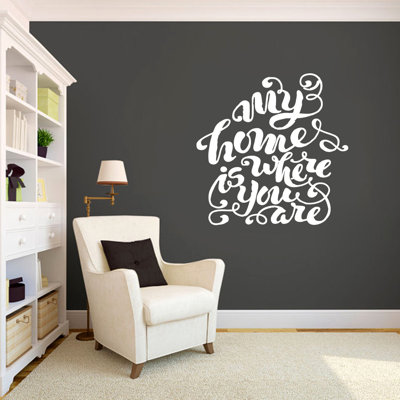 Text & Numbers Non-Wall Damaging Wall Decal