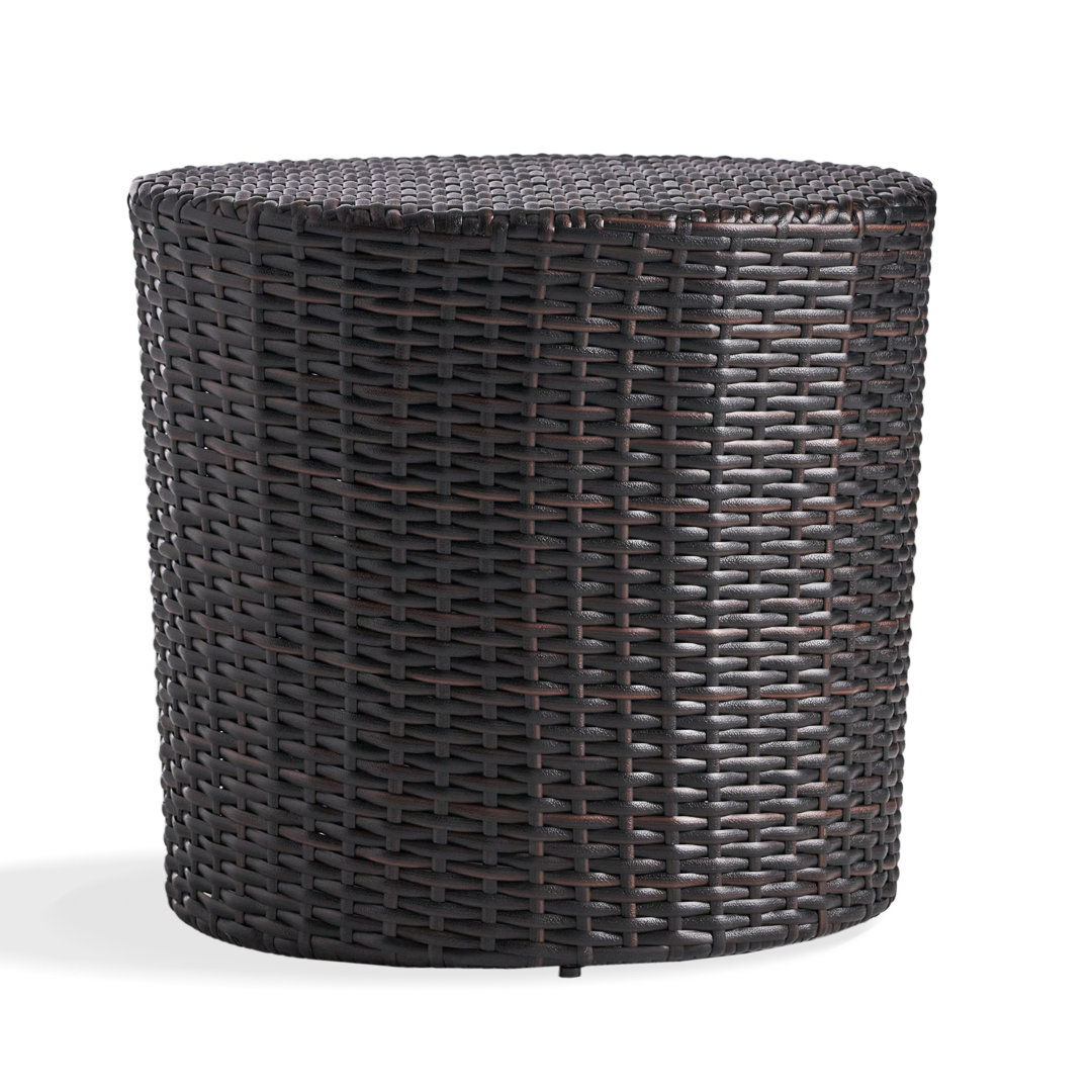 Captolia Rattan Side Table Winston Porter Color: Brown