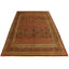 Tapis rose / brun à motif oriental fait à la main 9 pi 1 po x 11 pi 7 po Paulin