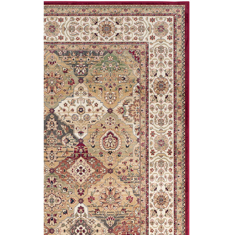 Tapis oriental à motif de viscose Carolus, Rectangle 3 pi 3 po x 4 pi 7 po