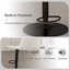 Tabourets de bar réglables avec tissu tricoté, conception en métal moderne pour la cuisine
