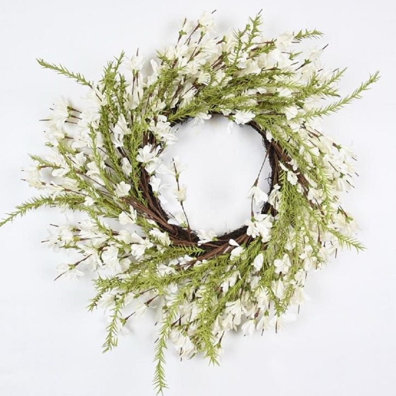 26" Forsythia Spring Wreath