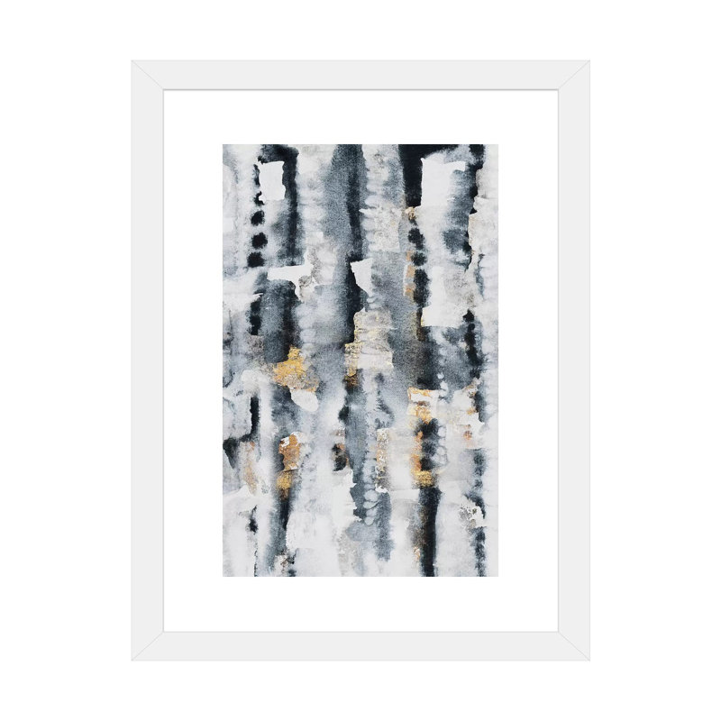 « Clearing up » par Elisabeth Fredriksson-impression d’art graphique, Papier encadré blanc, Blanc, H 32 po x l 24 po x P 1 po