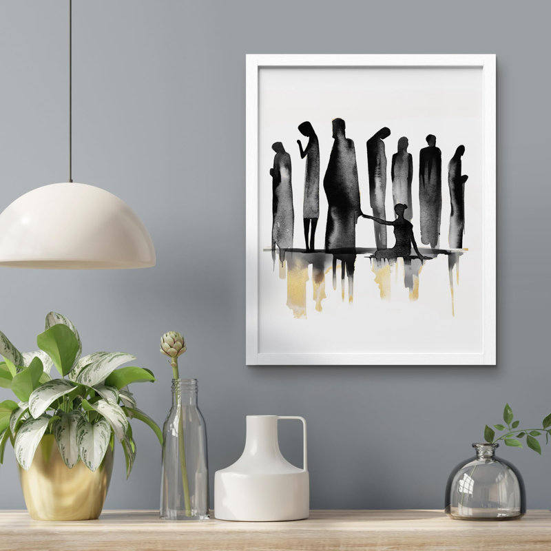 «Christ Believers» sur papier, Blanc, H 16 po x l 12 po