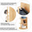 68.8*19.6 Inches Full - Length Mirror With 360 Rotation And Storage, Space Saving In Cloakroom Coat Rack, Corridor