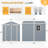 6 ft. W x 8 ft. D  Resin Storage Shed