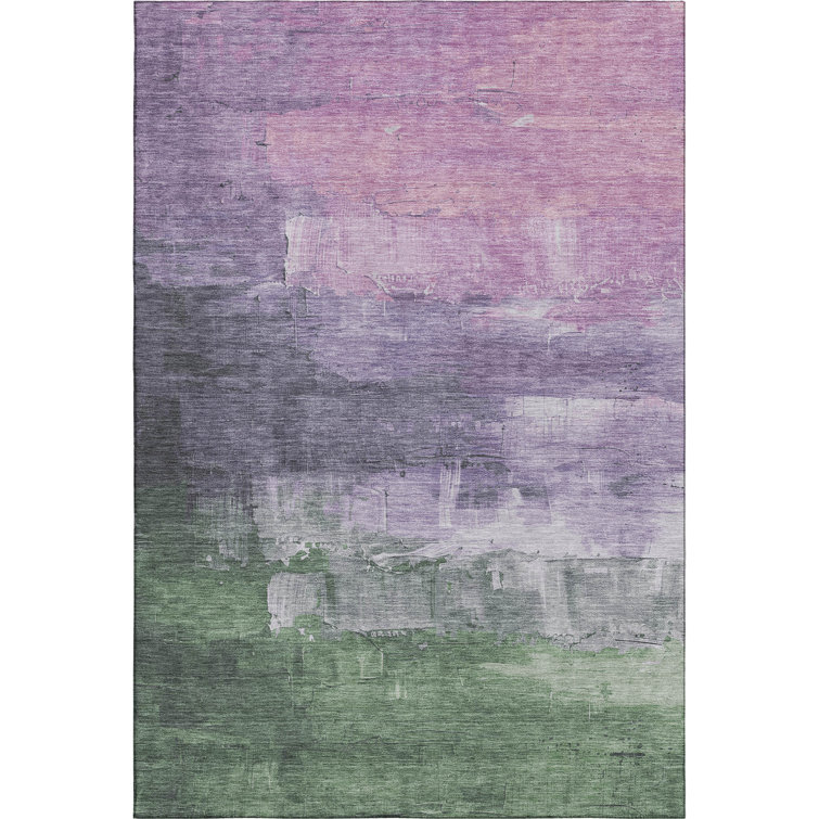 Premium Machine Washable Elize AMF1473 Abstract Rug