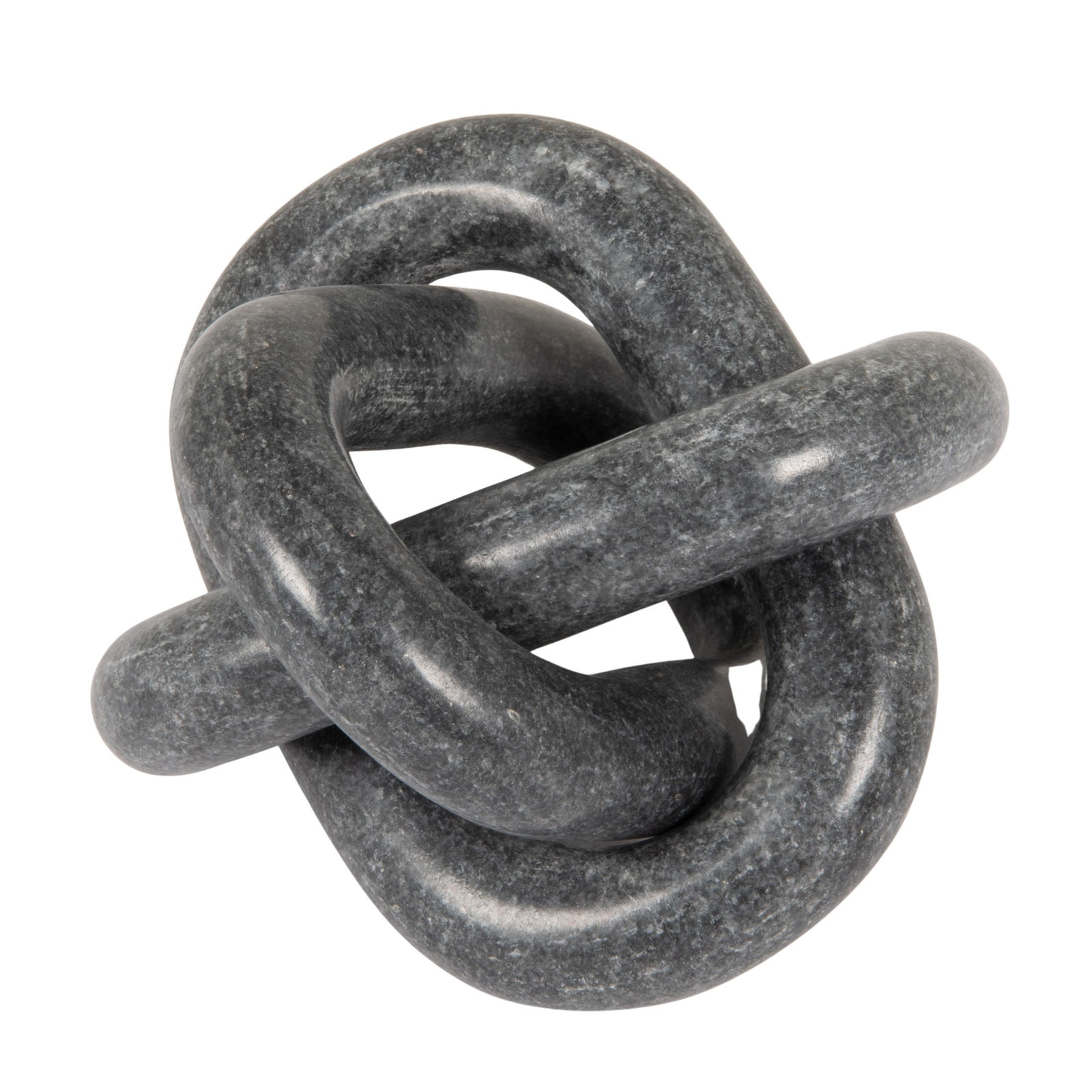 Gwennie Decorative Interlocking Marble Chain with 3 Links, Gray