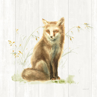 Meadows Edge IV On Wood by Danhui Nai - Wrapped Canvas Print