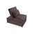 Velours côtelé couleur chocolat