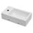 18"x10"Ceramic Rectangular Wall Mount Bathroom Sink with Single Faucet Hole
