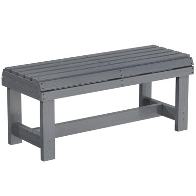 Solid Wood Fir Outdoor Bench