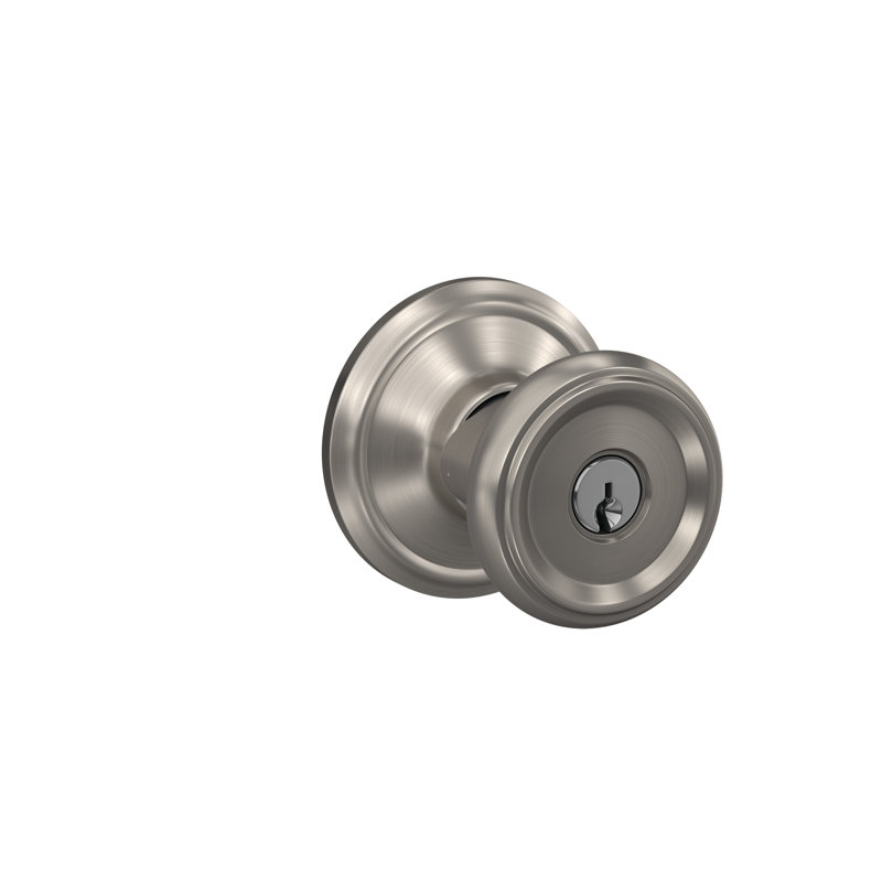 Complete Entry Knob Set with Deadbolt, Satin Nickel