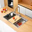 Évier de cuisine à simple cuve encastrable en acier inoxydable avec accessoires 33 po L x 22 po-122286235