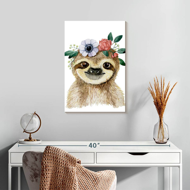 Brampt Cute Sloth, 24" H x 16" W