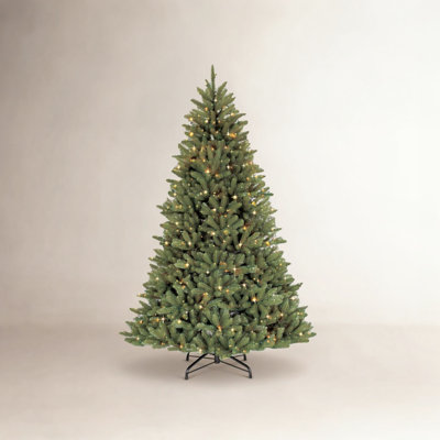 Frosted Pre-Lit Fir Christmas Tree