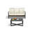 2-Piece Wicker Patio Conversation Set With Beige Cushions & Coffee Table-144290792